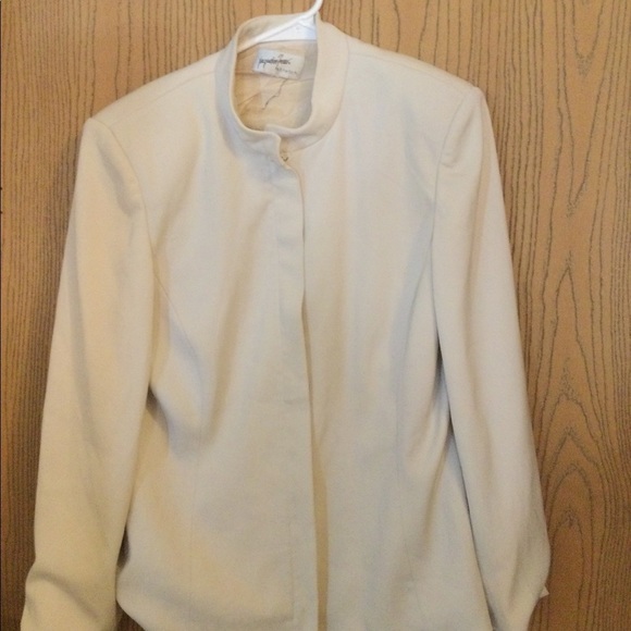 JACQUELIN ferrar womens beige jacket size 18 - Picture 1 of 4